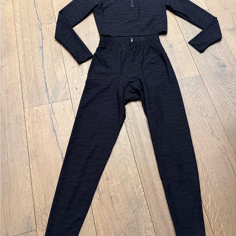 Adam Selman Sport Mesh French Cut leggings and crop top S